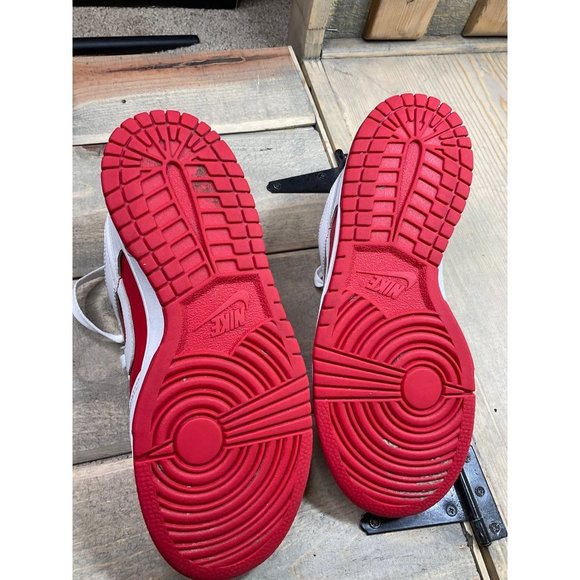 NIKE Dunk Low Championship Red White Size 4.5Y (2021) CW1590-600 - Picture 10 of 10